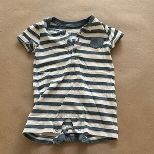 GAP Blue and White Baby Romper